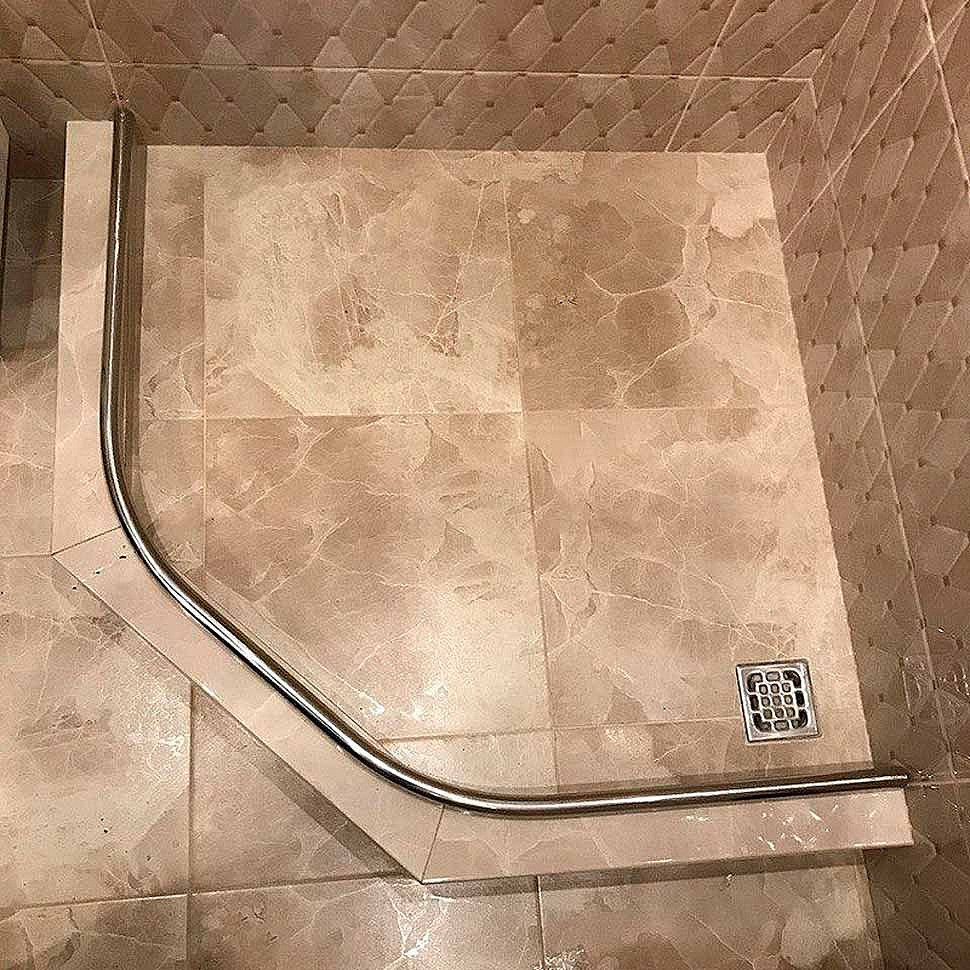Карниз для ванны Cezares Plitvice 140х140 Усиленный 20 мм MrKARNIZ фото 8