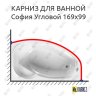 Карниз для ванны Radomir София Угловой 169х99 Усиленный 20 мм MrKARNIZ фото 1