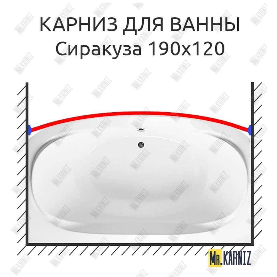 Карниз для ванны Aquavita Сиракуза Передний борт 190х120 Усиленный 20 мм MrKARNIZ Карниз для ванны Aquavita Сиракуза Передний борт 190х120 Усиленный 20 мм MrKARNIZ