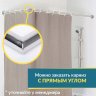 Карниз для душа Угловой Г образный 100х85 Усиленный 25 мм MrKARNIZ фото 7